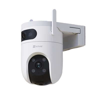 Cámara IP Dual 1 Lente Fijo 1 Lente PT Exterior 3K / Wi-Fi / Auto Seguimeinto / Deteccion Inteligente de Humanos y Vehiculos / Audio de Dos Vías / Notificación Push / Ranura para Memoria Hasta 512GB / Color Night Visión