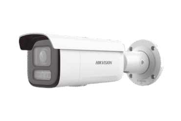 Bala IP 4 Megapixel / Lente Mot. 2.8 a 12 mm / 60 mts IR EXIR / Exterior IP67 / IK10 / WDR 120 dB / PoE / ACUSENSE (Evita Falsas Alarmas) / Entrada y Salida de Audio y Alarmas / MicroSD / ONVIF