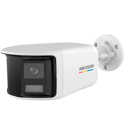 [ColorVu] Bala fija de doble lente 3K (5 Megapixel) / Micrófono Integrado / Lente 2.8 mm / Imagen a Color 24/7 / 40 mts Luz Blanca / Exterior IP67