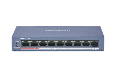 Switch PoE+ / No Administrable / 8 Puertos 10/100 Mbps PoE+ / 1 Puerto 100 Mbps Uplink / PoE hasta 250 metros / 60 W