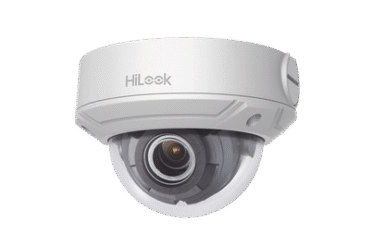 HiLook Series / Domo IP 4 Megapixel / 30 mts IR / Exterior IP67 / PoE / WDR 120 dB / Lente Motorizado 2.8-12 mm / IK10 / MicroSD