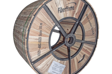 Carrete de 4 km de Fibra Óptica Aérea (ADSS) G.652D, Monomodo de 48 Hilos, Exterior, Span 100, Loose Tube