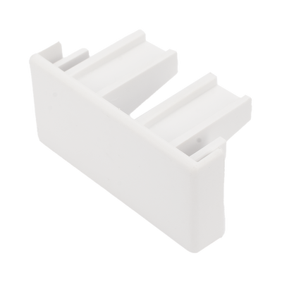 Tapa final color blanco de PVC auto extinguible, para canaleta TMK1735, TMK1735SD (5390-02001)