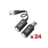 Kit de 24 pares de transceptores pasivos TurboHD para aplicaciones de video por UTP cat 5e/6 en alta definición