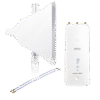 Kit de Radio Estación Base airMAX AC GEN2 + Antena Asimétrica de 90 °, 16 dBi, tipo cuerno, 4.9-6.5 GHz, incluye Jumper
