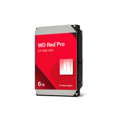 Disco Duro Red Pro de 6TB / 7200 RPM / Optimizado para NAS / Uso 24-7 / 5 Años de Garantia
