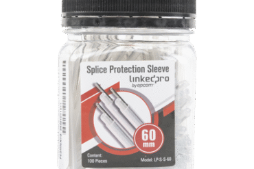 Bote con 100 Mangas para fusión de fibra óptica de 60 mm