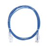 Cable de Parcheo Slim UTP Cat6 - 2 m Azul Diámetro Reducido (28 AWG)