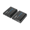 Kit extensor KVM (HDMI y USB) hasta 120 metros / Resolución 1080P @ 60 Hz / Soporta STP y UTP CAT5/5E/6 / Soporta Switch Gigabit para control KVM múltiple / Soporta hasta 253 receptores / Transmite el Video y Controla tu DVR vía USB