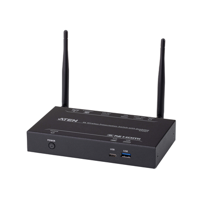 Switch de Presentaciones / Resolución 4K / Diferentes Herramientas de Colaboración: Anotación, Pizarra y Captura / Inalámbrico con Quad View / Multi-View se Pueden Compartir Hasta 4 Fuentes de Forma Inalámbrica