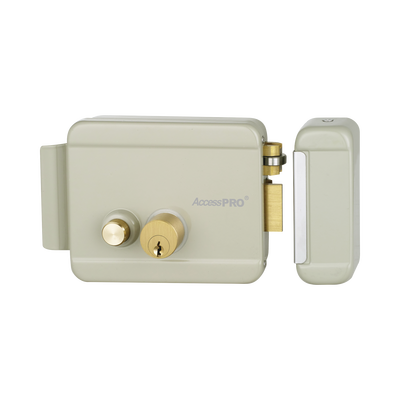 Cerradura Eléctrica con Botón de Salida/ Incluye Llave / Exterior / Derecha