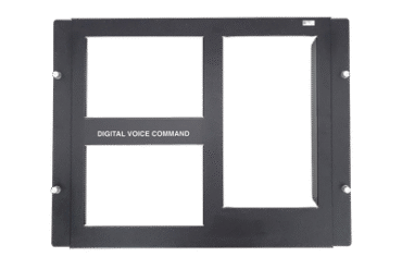 Placa de 2 Fila para DVC / Color Negro