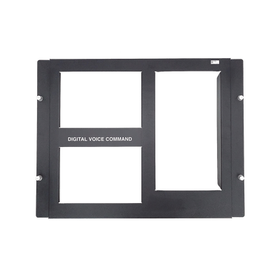 Placa de 2 Fila para DVC / Color Negro