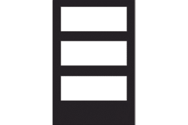Puerta para Gabinete de 3 Niveles / para Paneles NOTIFIER / Color Negro