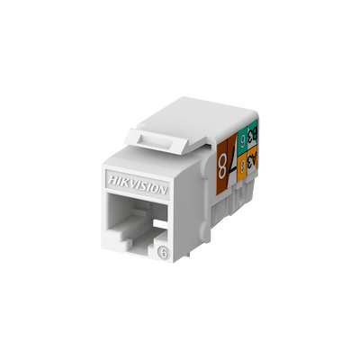 Jack hembra Rj45 / Color blanco / Paquete Por 50 Piezas / Keystone / Ponchado 90°
