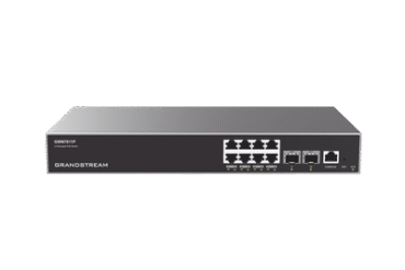 Switch Capa 3 Gigabit PoE+ Administrable / 8 puertos 10/100/1000 Mbps + 2 Puertos SFP+ 10G Uplink / Hasta 360W / Compatible con GWN Cloud.