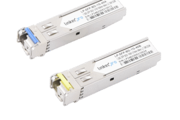 Transceptores Bidireccionales SFP (Mini-Gbic) / Monomodo / 1.25 Gbps de velocidad / Conector LC / Hasta 40 km de Distancia / 2 Piezas