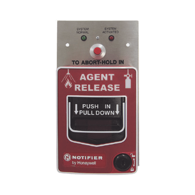 Estación de Liberación de Agente de Doble Acción y Botón de Aborto Convencional / Bloqueo con Llave / Para uso con Paneles de Extinción