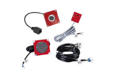 KIT de Accesorios para el modelo PA2F, incluye cámara, micrófono, parlante y botón, múltiples aplicaciones