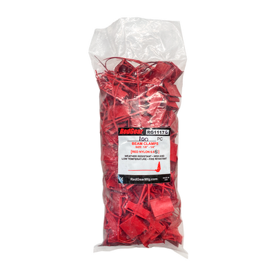 Abrazadera para Viga con Amarre Incorporado para Cable de Detección de Calor Lineal (LHD) / Tamaños de Viga: 1/8", 1/4", 5/16" y 3/8" / Resistente al Fuego / Paquete con 100 piezas