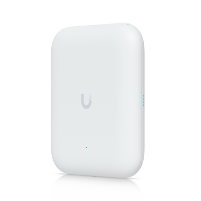 Access Point UniFi WiFi U7 Outdoor WiFi 7 802.11be doble banda, MU-MIMO 2x2 en cada banda, Puerto 2.5G, antena sectorial integrada 90° en 2.4 y 45° en 5 GHz, conectores para antenas omnidireccionales (incluidas), No incluye inyector POE