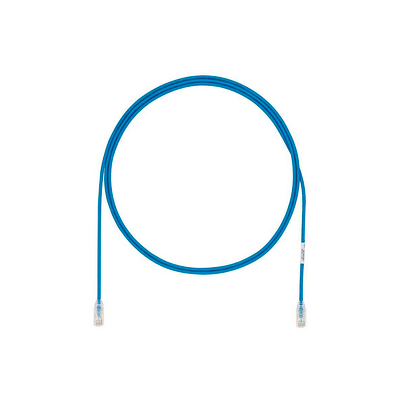 Cable de Parcheo UTP Cat6A, CM/LSZH, Diámetro Reducido (28AWG), Color Azul, 20cm