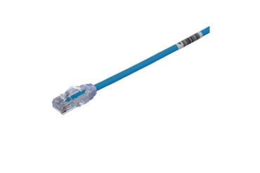 Cable de Parcheo UTP Cat6A, CM/LSZH, Diámetro Reducido (28AWG), Color Azul, 5 metros