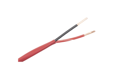Alambre de Alarma contra Incendios - Bobina de 305 Metros: 2 x 18 AWG, Rojo, Tipo FPLR, (UL) FT4, Ideal para Sistemas de Detección y Evacuación de Incendios