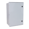 Gabinete de Poliéster IP65 Uso en Intemperie (600 x 800 x 300 mm) con Placa Trasera Interior (Incluye Chapa y Llave).
