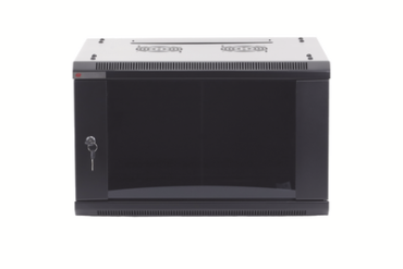 Gabinetes PRECISION, Con Puerta Perforada, de 19in, 6UR, 450mm de Profundidad, Color Negro
