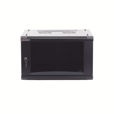 Gabinetes PRECISION, Con Puerta Perforada, de 19in, 6UR, 450mm de Profundidad, Color Negro