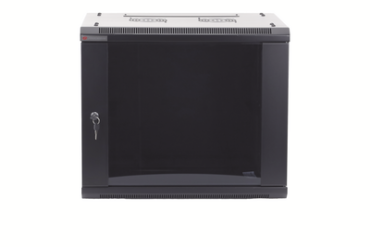 Gabinete PRECISION, Con Puerta de Cristal Templado, de 19in, 9UR, 450mm de Profundidad, Color Negro