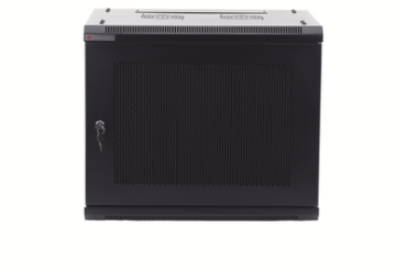 Gabinetes PRECISION, Con Puerta Perforada, de 19in, 9UR, 450mm de Profundidad, Color Negro