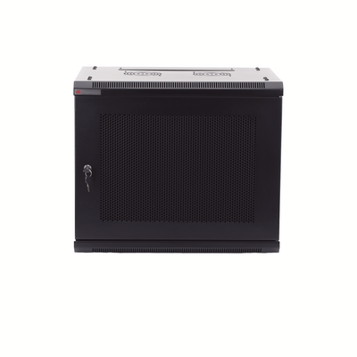 Gabinetes PRECISION, Con Puerta Perforada, de 19in, 9UR, 450mm de Profundidad, Color Negro