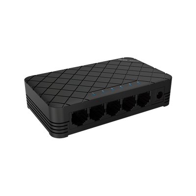 Switch no Administrable con Carcasa de Plástico de 5 Puertos 10/100/1000 Mbps