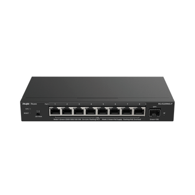 Switch Administrable Capa 2 con PoE+ Multi-Gigabit, 8 puertos 2.5Gb y 1 SFP+ 10G, hasta 130w estándar 802.3af/at