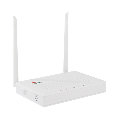 ONU Dual G/EPON con Wi-Fi en 2.4 GHz + 1 puerto LAN Gigabit + 1 puerto LAN Fast Ethernet, hasta 300 Mbps vía inalámbrico